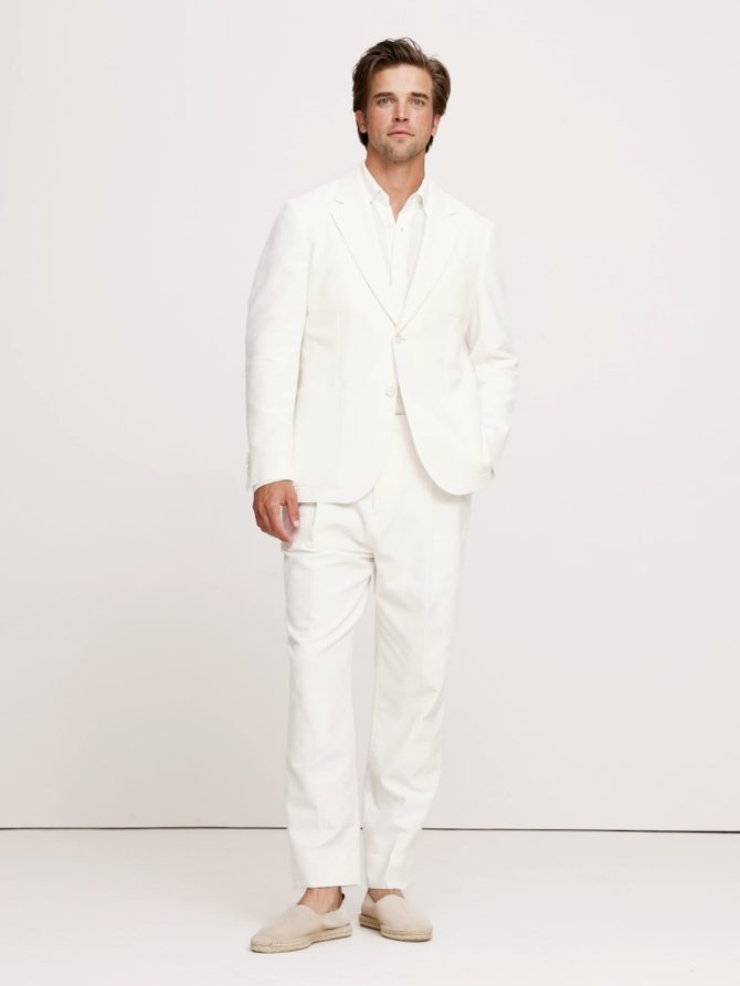 Cotton-Linen Blend Suit Jacket - Image 2