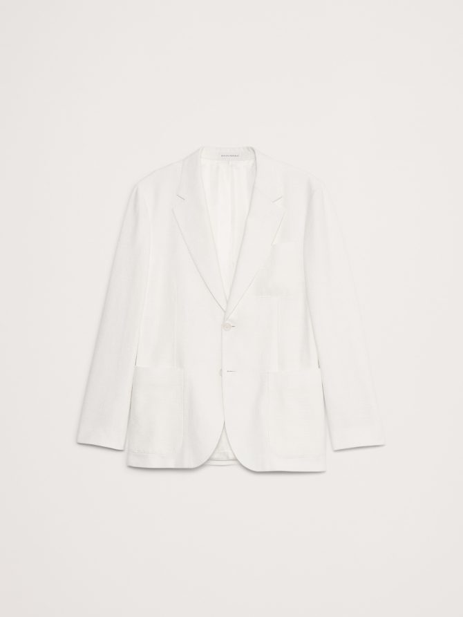 Cotton-Linen Blend Suit Jacket - Image 5