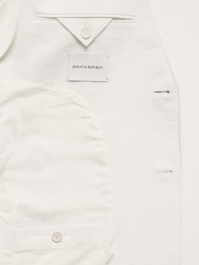 Cotton-Linen Blend Suit Jacket - Image 7