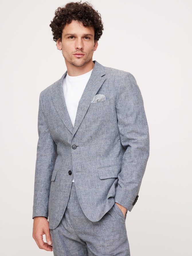 Cotton-Linen Suit Jacket - Image 3