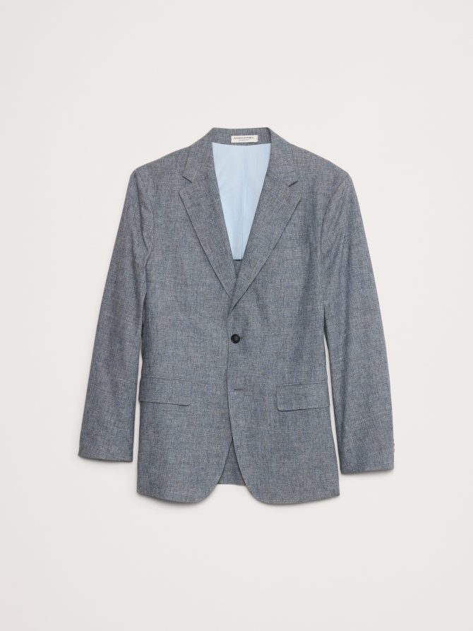 Cotton-Linen Suit Jacket - Image 4