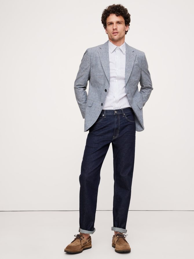 Cotton-Linen Suit Jacket - Image 5