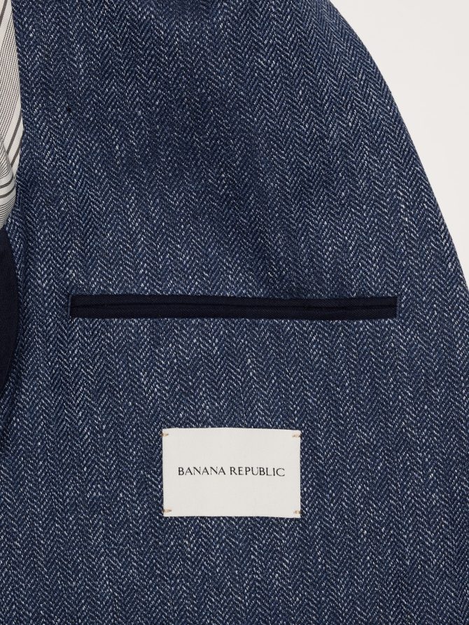 Linen-Cotton Herringbone Sport Coat - Image 6