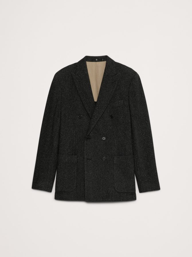 Italian Tweed Double-Breasted Sport Coat - Image 5
