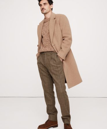 Plaid Flannel Suit Pant