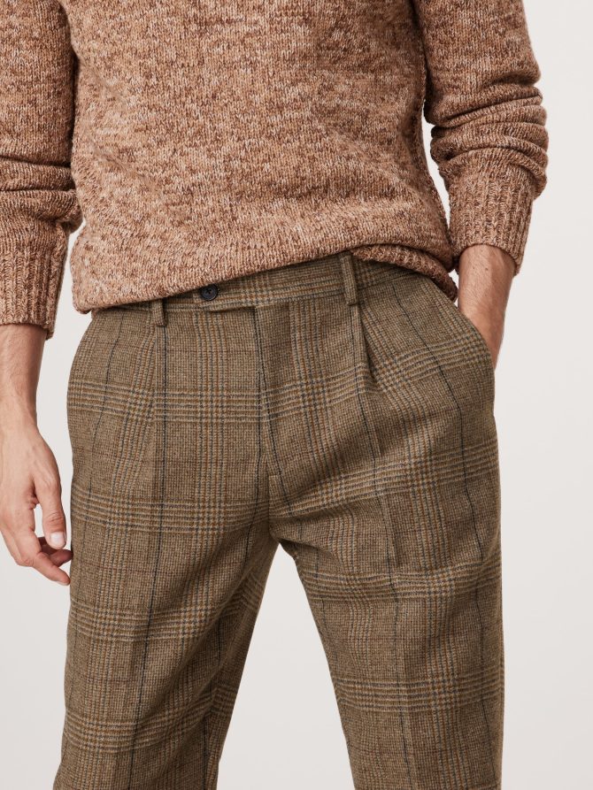 Plaid Flannel Suit Pant - Image 3