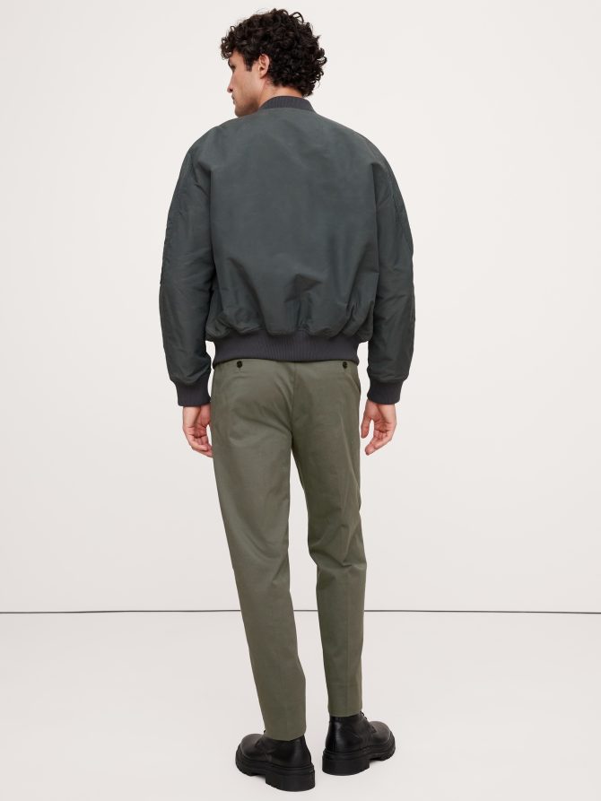 Pleated Cropped Italian-Stretch Chino - Image 2