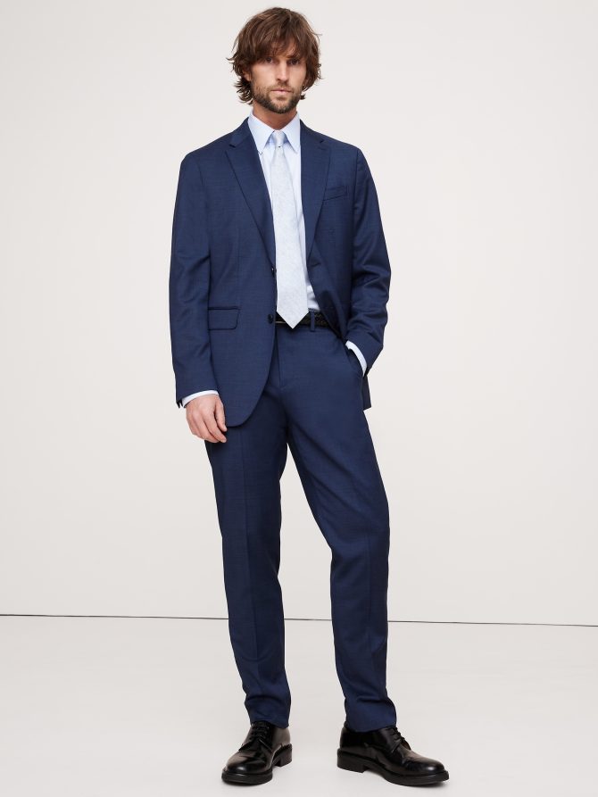 Signature Italian Nailhead Suit Pant - Image 5
