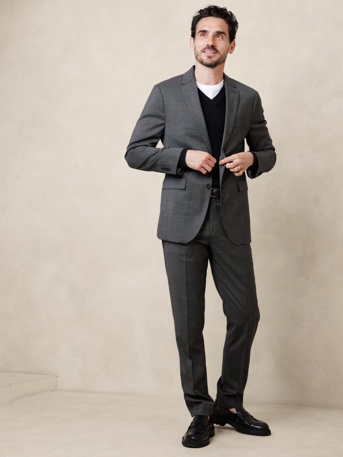 Signature Italian Nailhead Suit Pant - Image 5