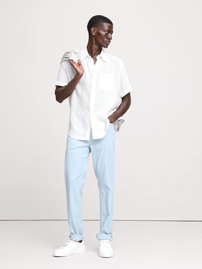 Slim Linen-Cotton Traveler Pant - Image 2