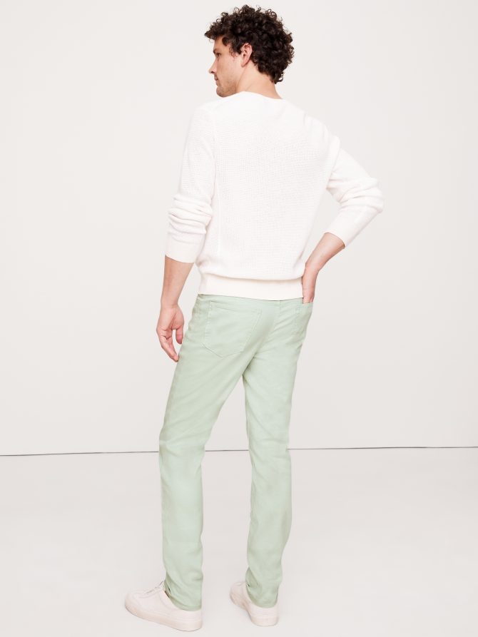 Slim Linen-Cotton Traveler Pant - Image 3
