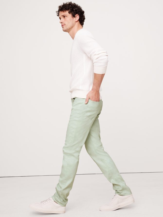 Slim Linen-Cotton Traveler Pant - Image 4