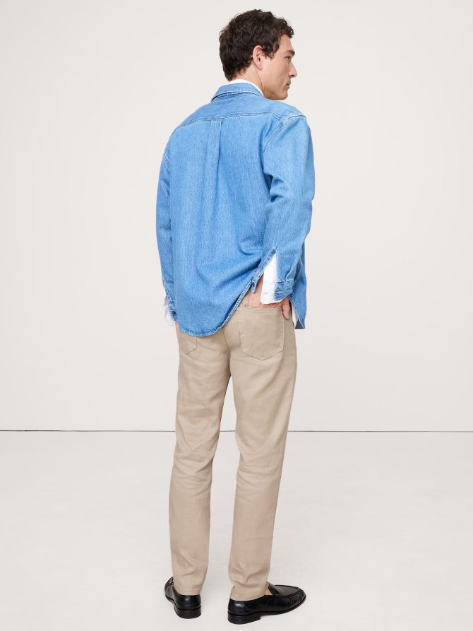 Slim Linen-Cotton Traveler Pant - Image 2