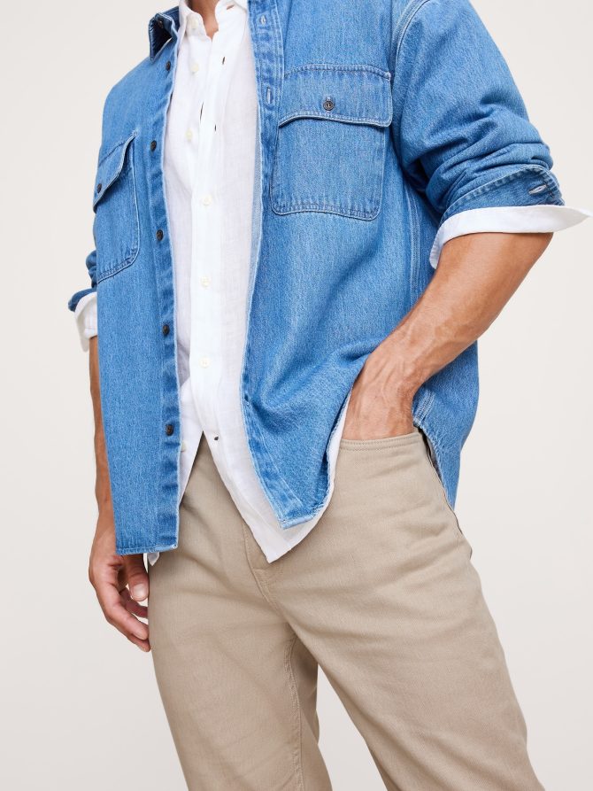 Slim Linen-Cotton Traveler Pant - Image 3