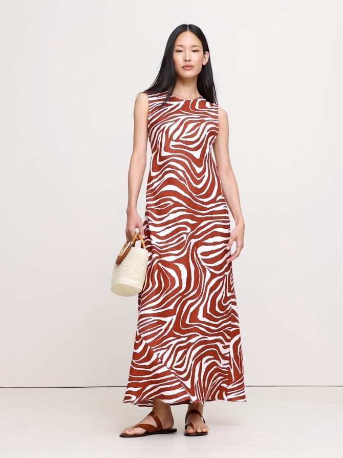 Backless Linen Maxi Dress - Image 2