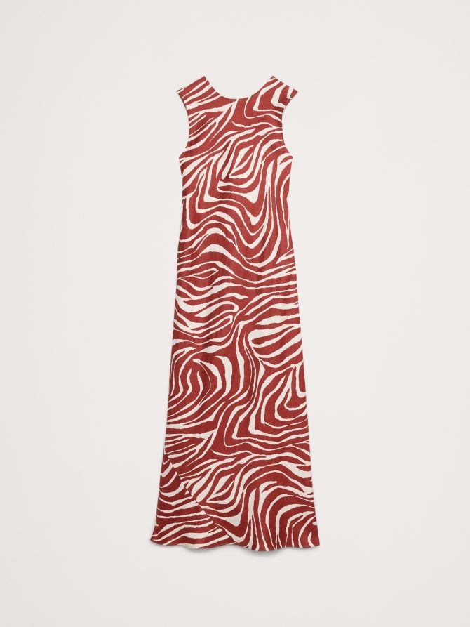 Backless Linen Maxi Dress - Image 5