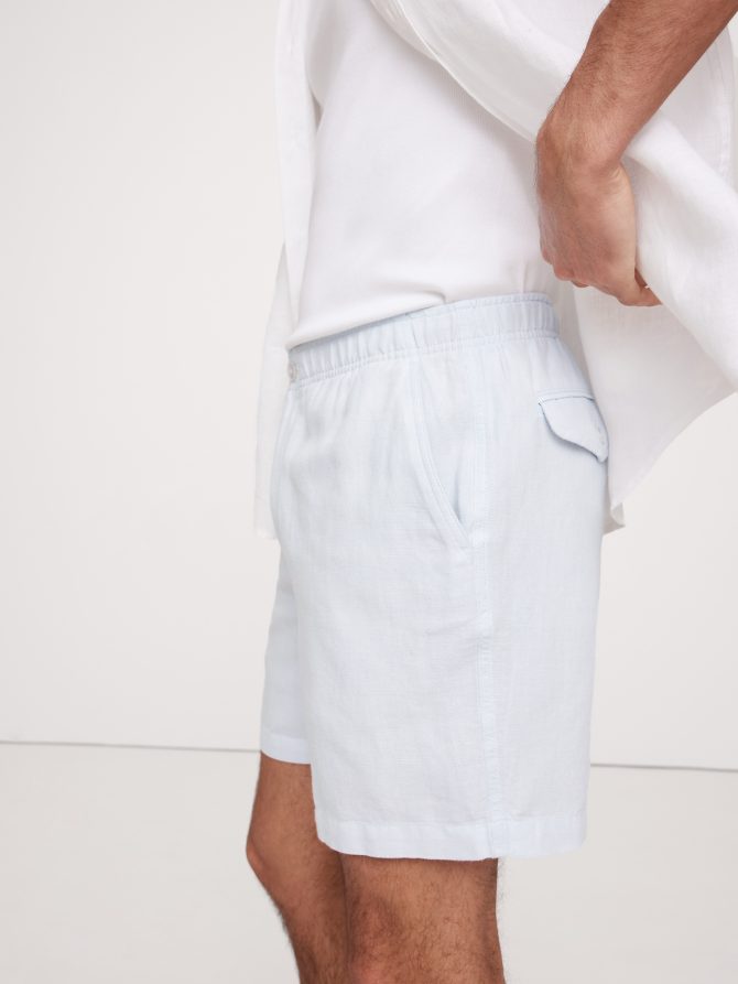 7" Linen-Cotton Pull-On Short - Image 3
