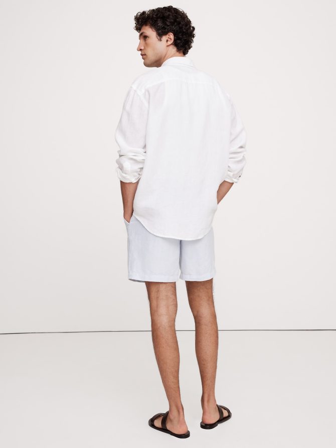 7" Linen-Cotton Pull-On Short - Image 2