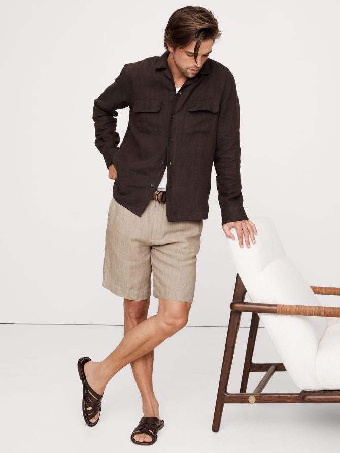 Lino 9" Linen Short