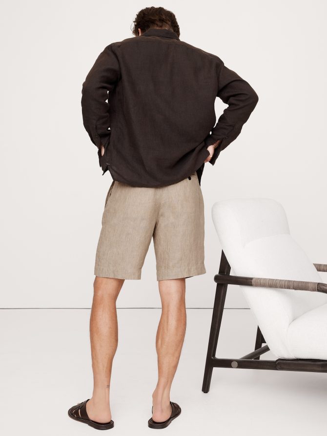 Lino 9" Linen Short - Image 2