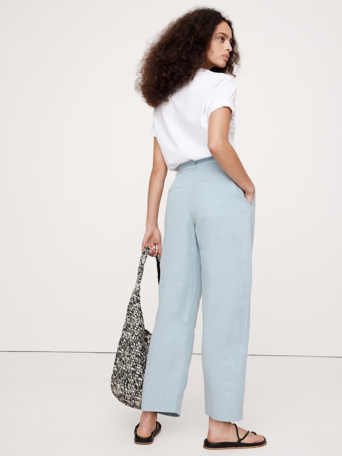 High-Rise Barrel Tencel™-Linen Pant - Image 3