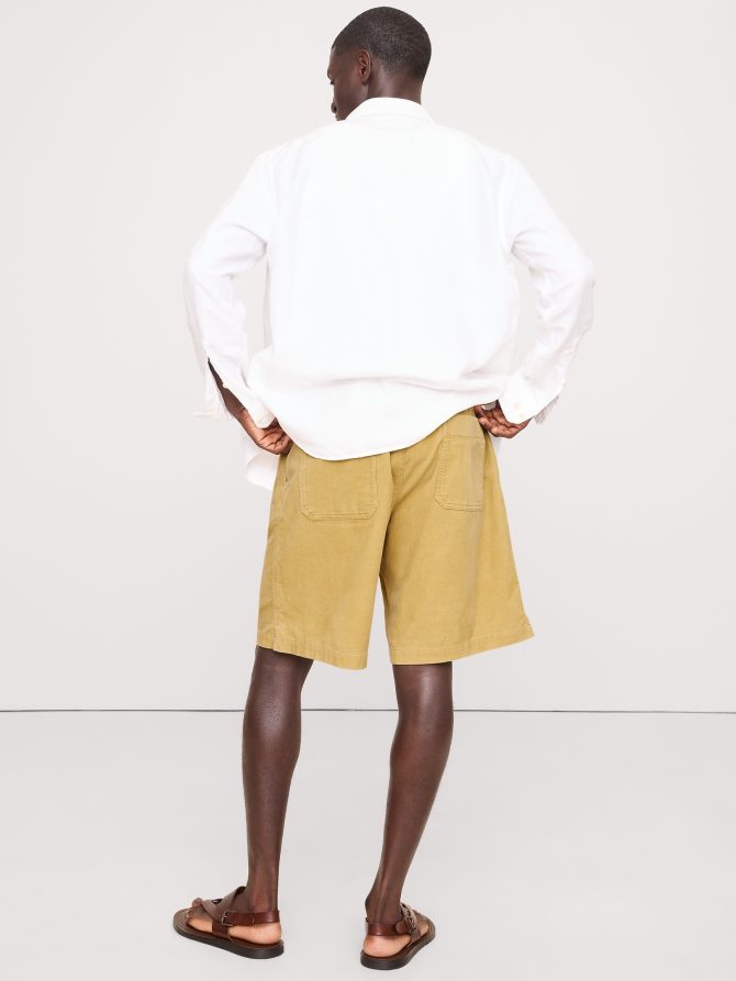 9.5" LOOSE CORDUROY PULL-ON SHORT - Image 2