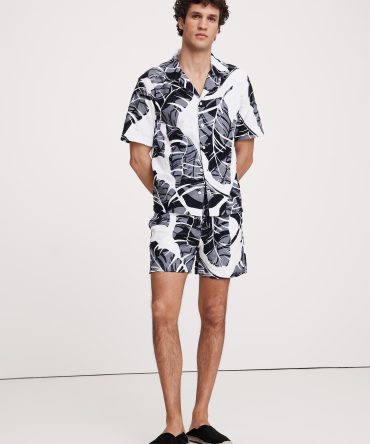 5" Floral Terry Pull-On Short