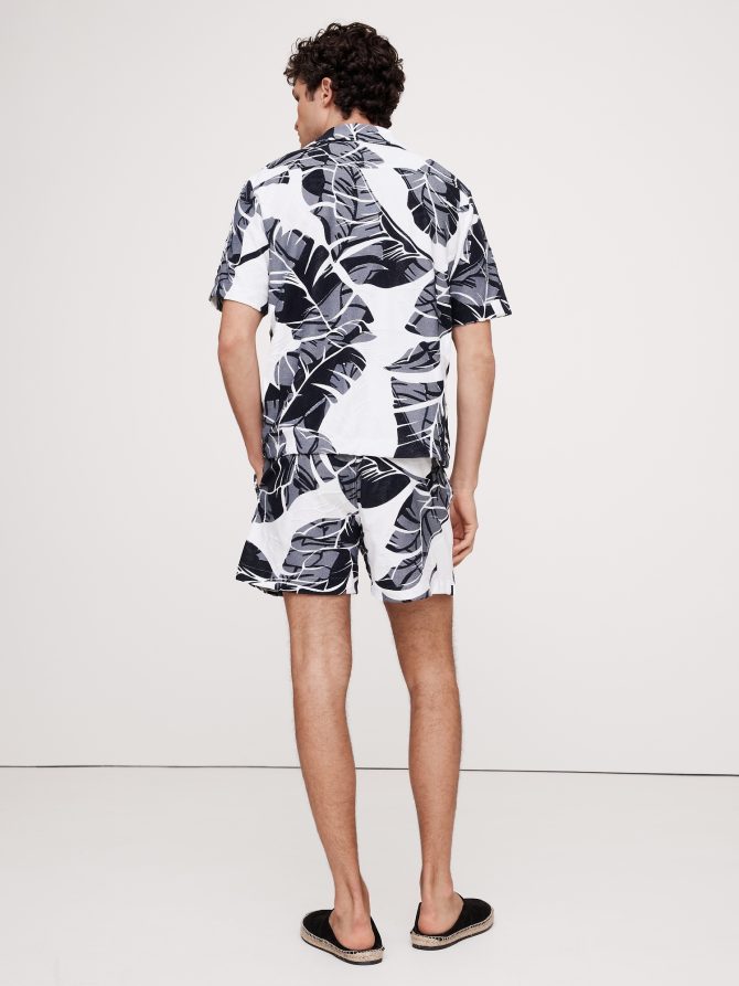 5" Floral Terry Pull-On Short - Image 2
