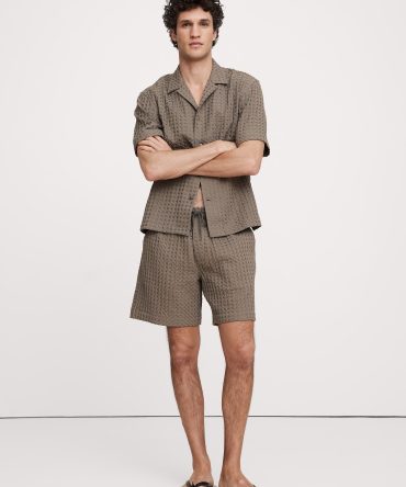 7" Waffle Cotton Pull-On Short