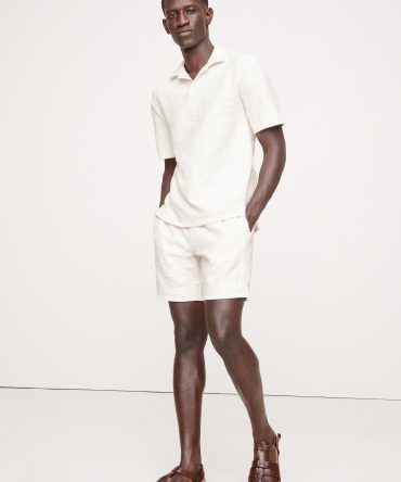 7" Slub Bouclé Pull-On Short