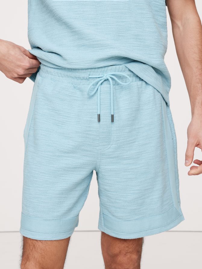 7" Slub Bouclé Pull-On Short - Image 3