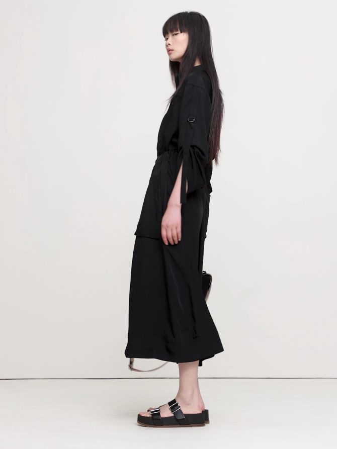 DRAPEY UTILITY SHIRT DRESS - Image 2