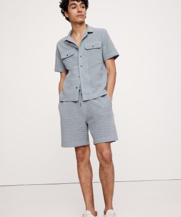 6" Herringbone Jacquard Pull-On Short