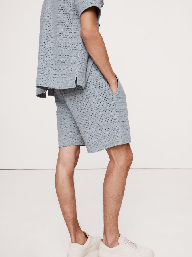 6" Herringbone Jacquard Pull-On Short - Image 2
