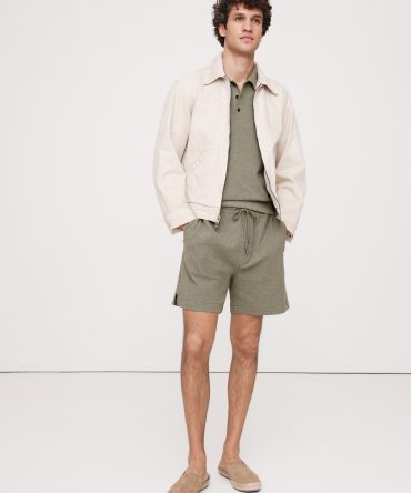 6" Waffle-Knit Pull-On Short