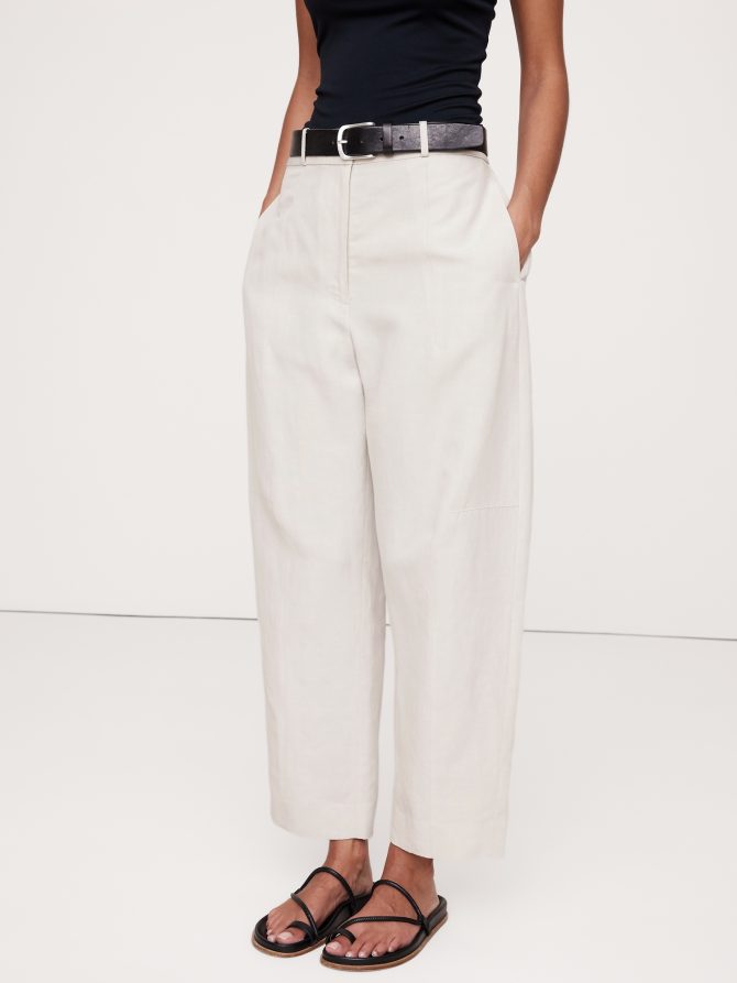 High-Rise Barrel Tencel™-Linen Pant - Image 4