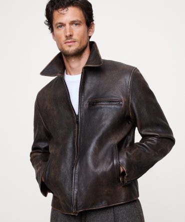 LEATHER RACING JACKET