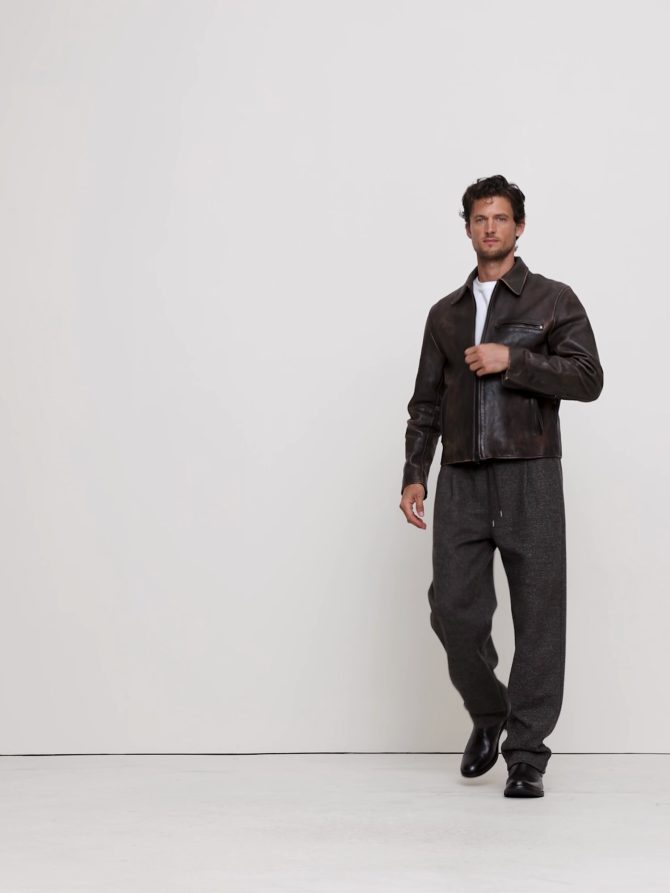 LEATHER RACING JACKET - Image 2