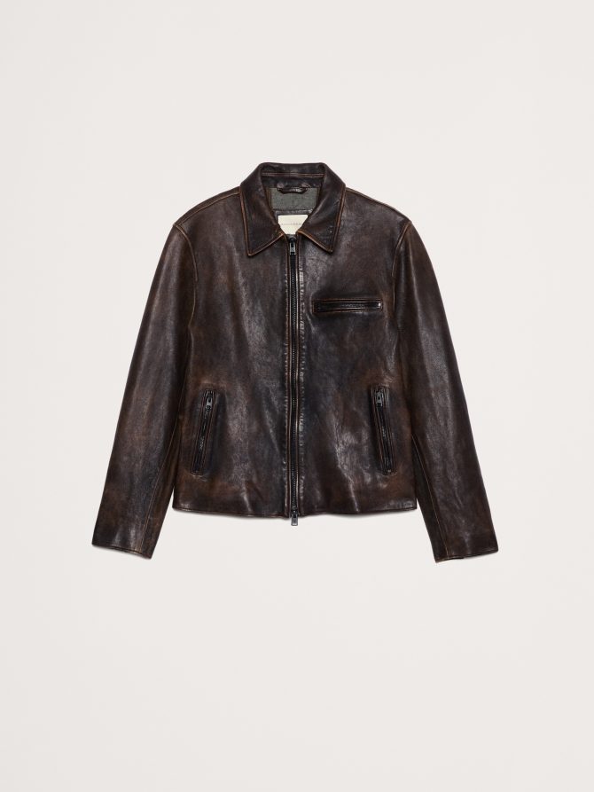 LEATHER RACING JACKET - Image 5