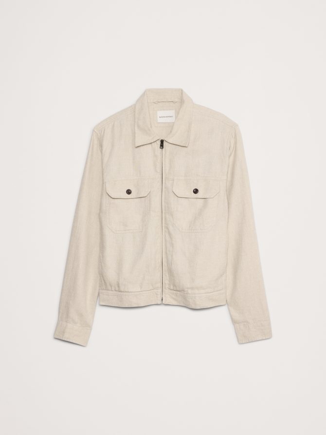 Linen-Cotton Mechanic's Jacket - Image 5