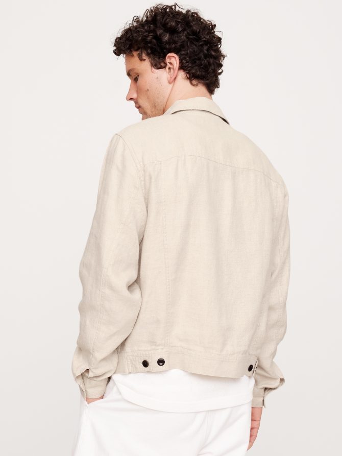 Linen-Cotton Mechanic's Jacket - Image 3