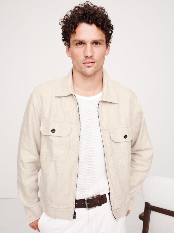 Linen-Cotton Mechanic's Jacket - Image 4