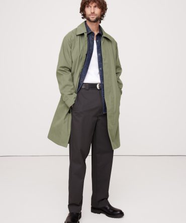 Water-Resistant Mac Coat