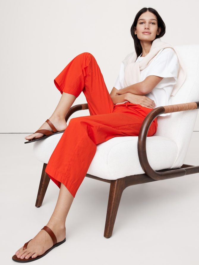 Cotton Poplin Pull-On Pant - Image 3