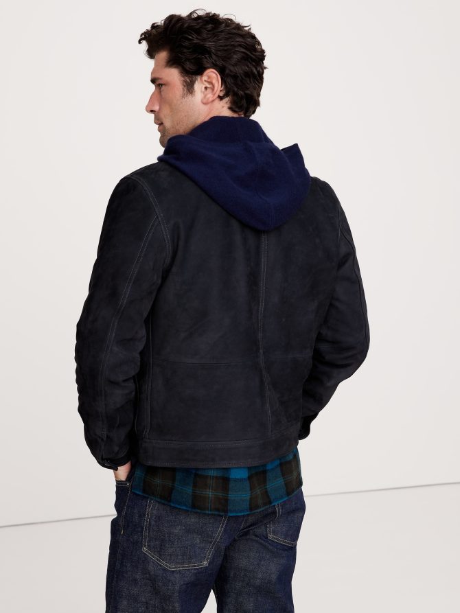 Nubuck Leather Trucker Jacket - Image 3