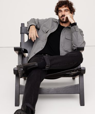 Standard-Fit Cotton Twill Shirt Jacket