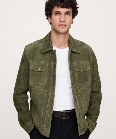 Suede Trucker Jacket