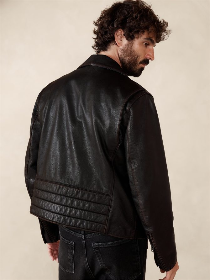 Leather Moto Jacket - Image 2