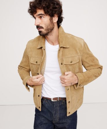 Suede Trucker Jacket