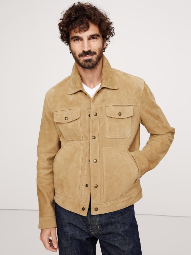 Suede Trucker Jacket - Image 4